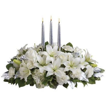 Silver Elegance Centerpiece