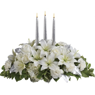 Silver Elegance Centerpiece